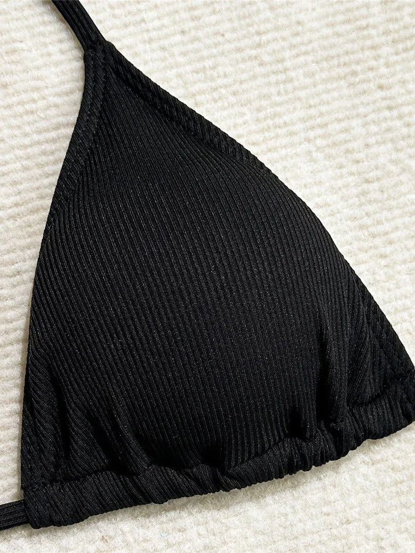 Triangle Bikini Set With Top And Tulle Skirt