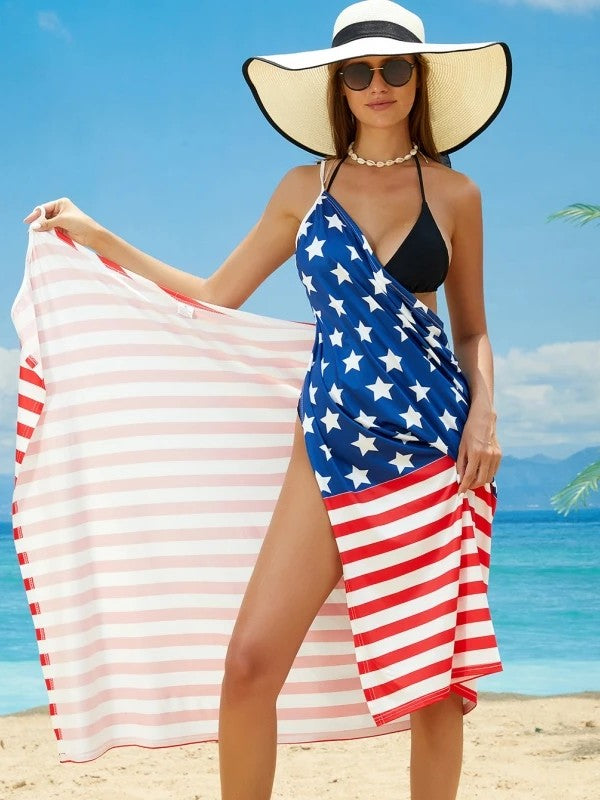 Printed Cover-Up With Versatile Tie