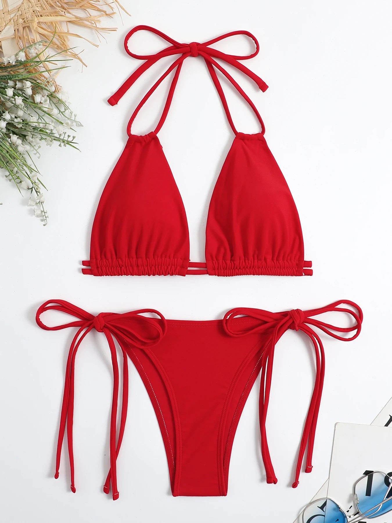 Triangle Bikini With Side Tie