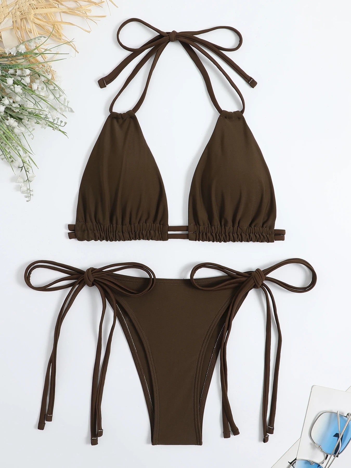 Triangle Bikini With Side Tie