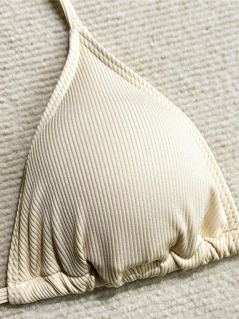 Triangle Bikini Set With Top And Tulle Skirt