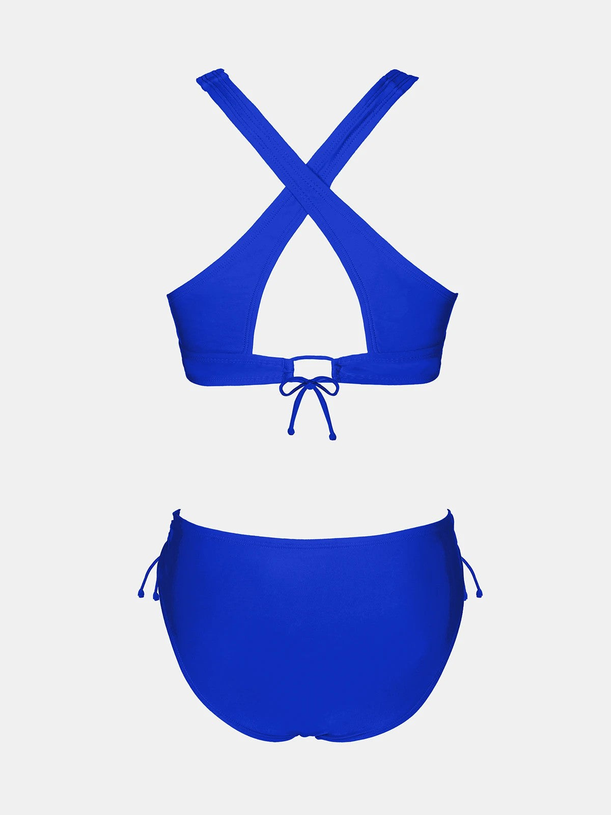 Bikini With Deep V-Neckline And Adjustable Sides