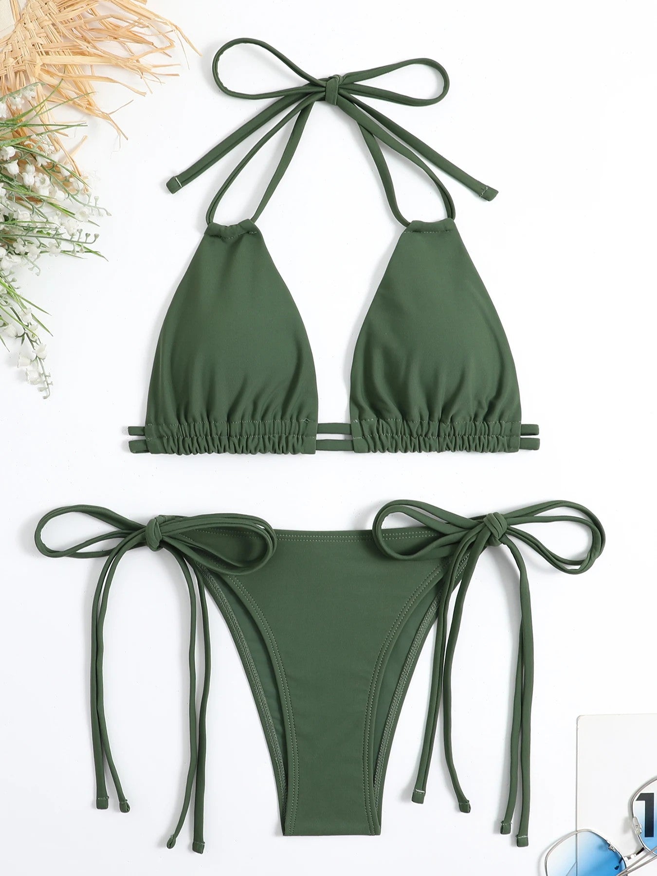 Triangle Bikini With Side Tie