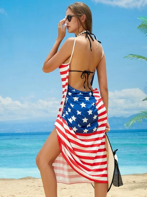 Printed Cover-Up With Versatile Tie